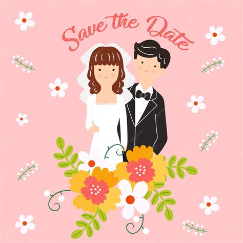 premium vector cartoon concept marriage