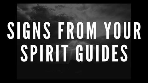 Signs Your Spirit Guides Are Trying To Contact You Youtube