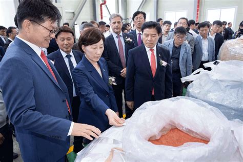 환경부 열린장관실 장관 동정 한화진 환경부장관 성일하이텍 제3공장 준공식 참석