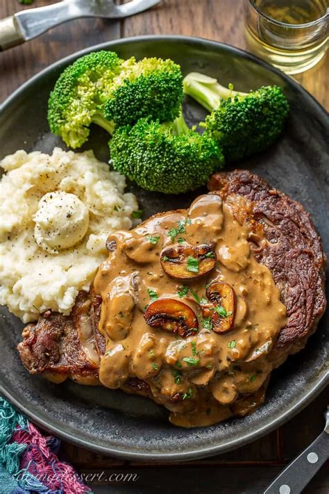 Mushroom Sauce for Steak - Saving Room for Dessert