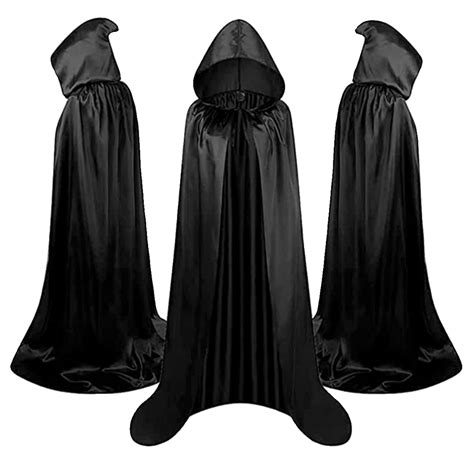 90CM 140CM 160 CM Capa De Vampiro Bruxa Capuz Unissex Halloween A