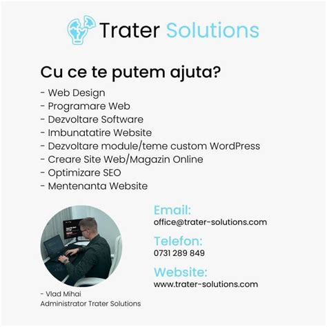 Agentie Web Design Programare Web Creare Site Web Trater Solutions