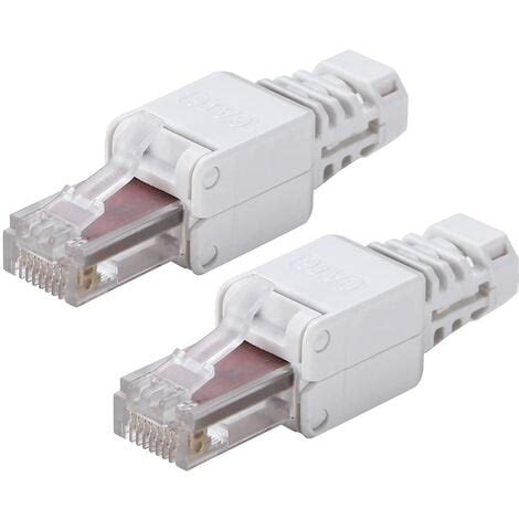 Pcs Rj Toolless Connectors Utp Network Plug Toolless For Cat E