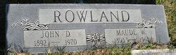 Maude Wise Rowland 1893 1963 Mémorial Find a Grave