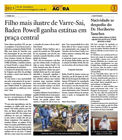 Confira A Edi O De N Do Jornal Noroeste Agora Natividade Fm