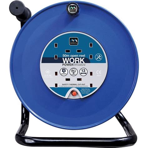 Masterplug 50 M ROUND REEL BLUE HDCC5013 4BL MP توصيل Taw9eel