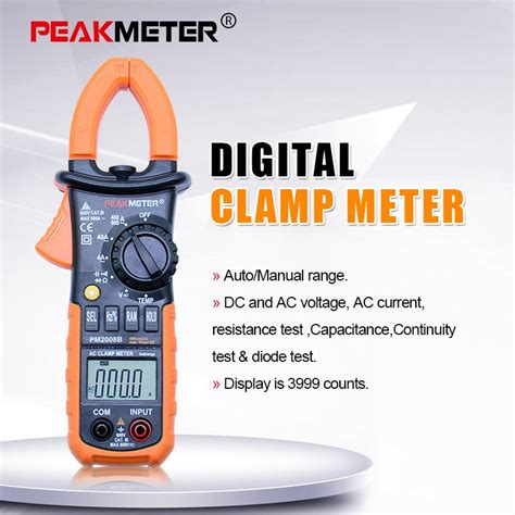 Peakmeter Pm B Autorange Digital Ac Ampere Mete Vicedeal