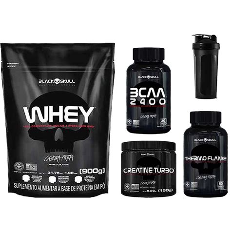 Kit Combo Suplementos Whey Creatina Termog Nico Bcaa Brinde