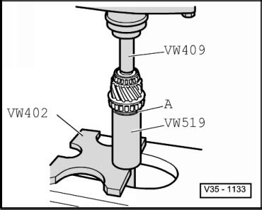 Volkswagen Touran Reparaturanleitung Abtriebswelle Zerlegen Und