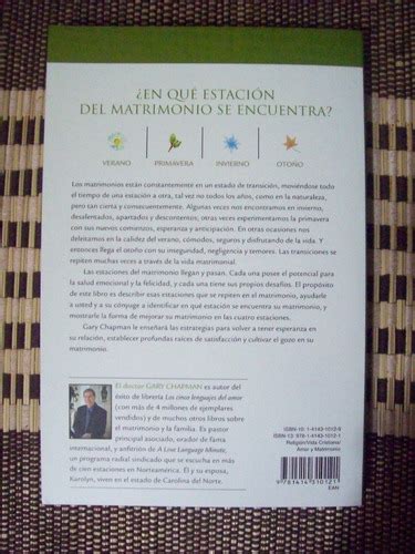 Las Cuatro Estaciones Del Matrimonio Gary Chapman Mercado Libre