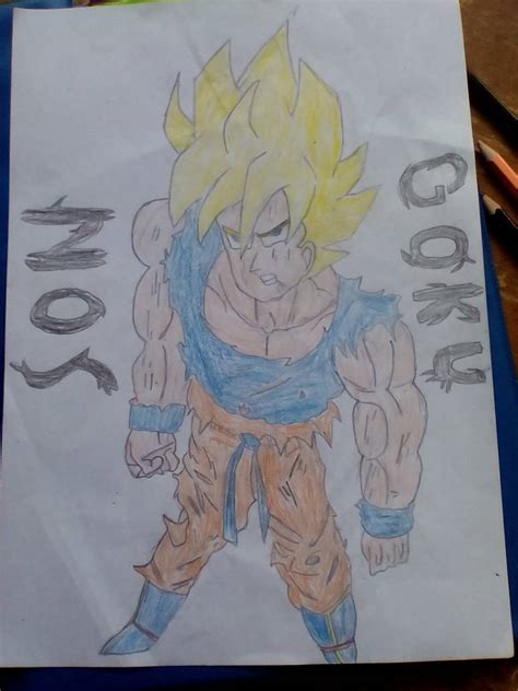 Son Goku The Legendary Super Saiyan Coloured Ver By Nangumyamicah On