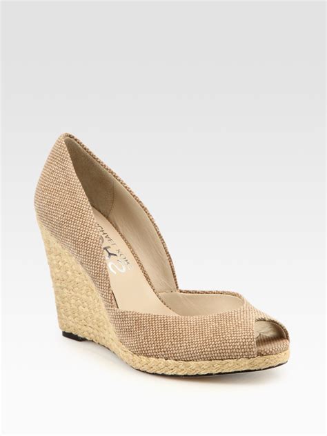 Kors By Michael Kors Vail Classic Canvas Espadrille Wedge Pumps In