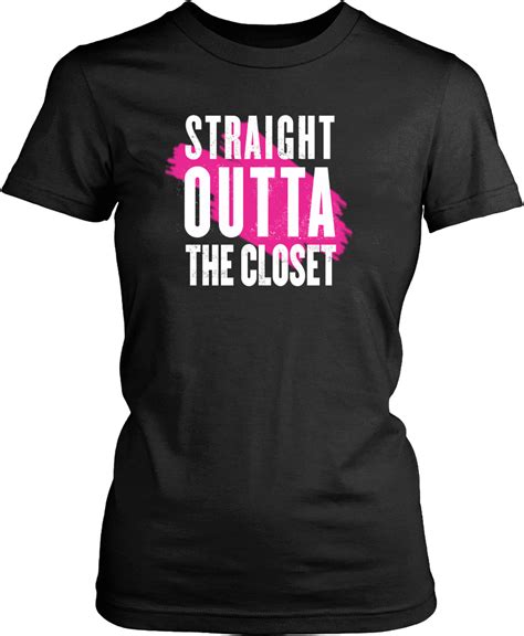 Download Straight Outta The Closet Pink Shirt Disney Pin Trading