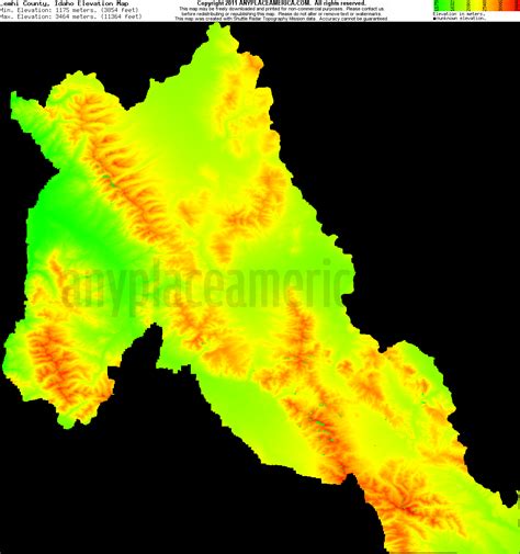 Free Lemhi County, Idaho Topo Maps & Elevations