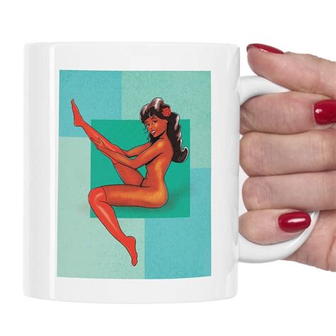 Pinup Art Mug Sexy Nude Mug Retro Style Coffee Mug Vintage Style