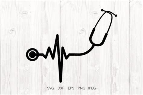 Stethoscope Heartbeat Svg Graphic By Vitaminsvg · Creative Fabrica