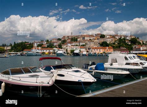 Harbour Old Town Vrsar Istria Croatia Stock Photo Alamy