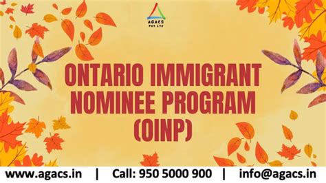 Ontario Immigrant Nominee Program Oinp Agacs Pvt Ltd