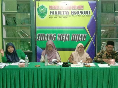 Sidang Meja Hijau Fakultas Ekonomi Gelombang Tahun Fakultas