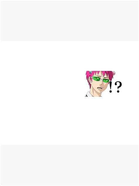 Saiki K Disastrous Life Of Saiki K Face Vii Art Print By Anime Dude Redbubble