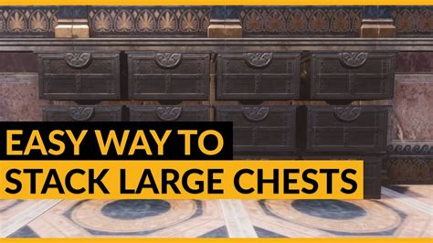 Conan Exiles Easy Way To Stack Large Chests Youtube