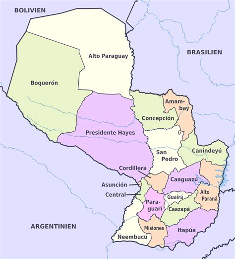 Karte Von Paraguay Paraguay Karte Online Wissenswertes