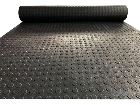 2m² Piso Emborrachado Moeda Preto 3mm X Larg 1m X Comp 2m