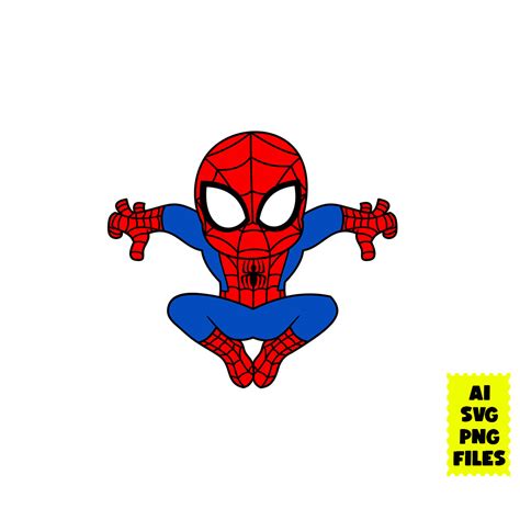 Baby Spiderman Svg Spiderman Svg Superhero Png Cartoon Sv Inspire