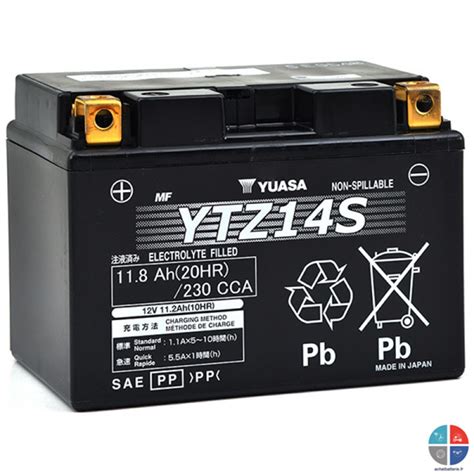 Batterie Moto Ytz S V Ah A Yuasa