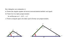 Ejercicio Criterios De Semejanza Entre Tri Ngulos