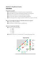 Mcb 2400 Module 11 Module 11 Population Genetics Only 1 Slide Set