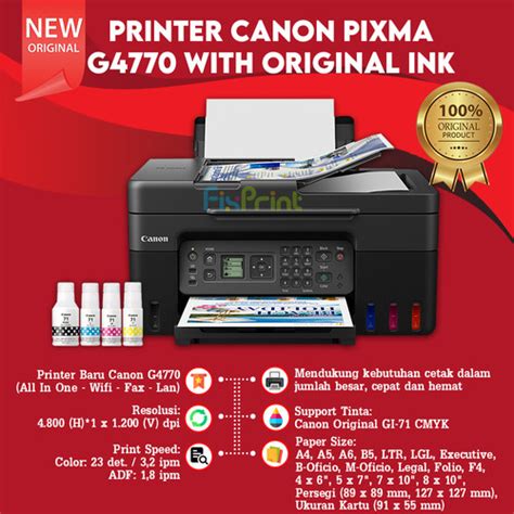 Promo Printer Canon Pixma G G All In One Fax Wifi Adf