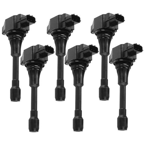 6 Pcs Ignition Coils With 3 Pins For Nissan Maxima Altima Pathfinder