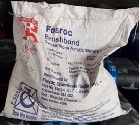 Fosroc Brushbond Cementitious Waterproof Coating Powder At Rs Bag