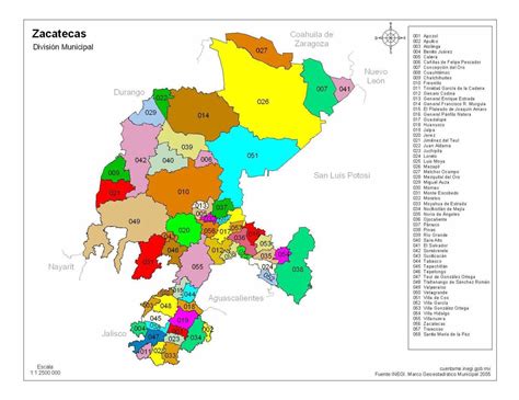 Mapa De Zacatecas Mexico Con Nombres Images And Photos Finder