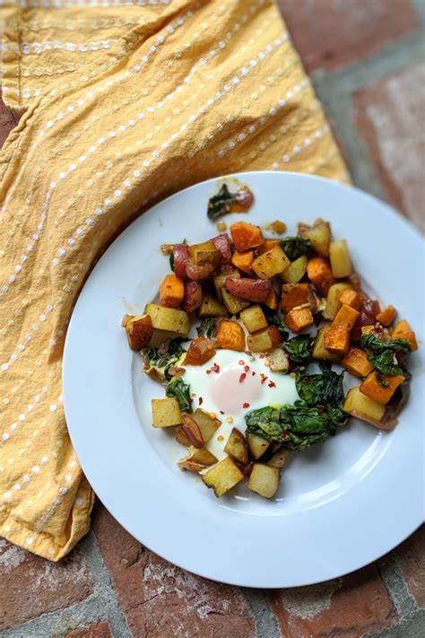 Sheet Pan Root Vegetable Hash With Eggs Paleo Whole 30 Vegetarian