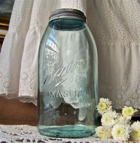 Antique Ball Perfect Mason 3l Jar Canning Jar Blue Mason Jar Etsy Blue Mason Jars Mason