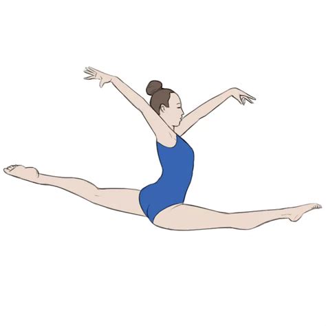 How To Draw A Gymnast Step By Step For Beginners Easy Gymnast Drawing