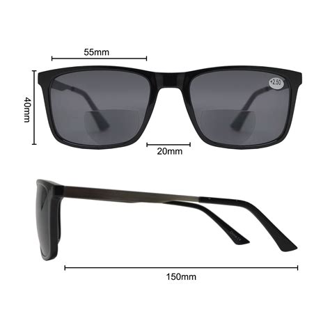 Bifocal Reading Sunglasses For Big Head Large Men Tr90 Frame Fashion Eyelinks