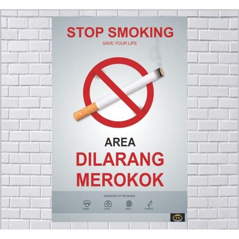jual poster dilarang merokok terlengkap harga terbaru mei