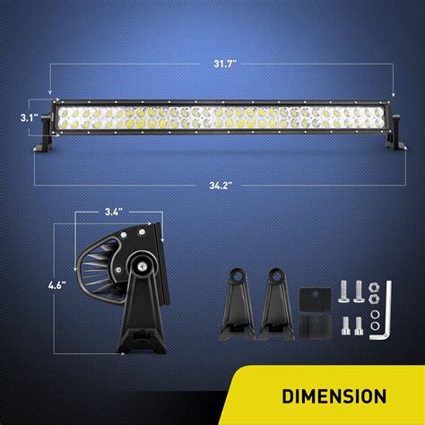 Nilight 70004c A Led Light Bar 32 Inch 180w Spot Flood Combo Led Driving Lamp Off Road Lights