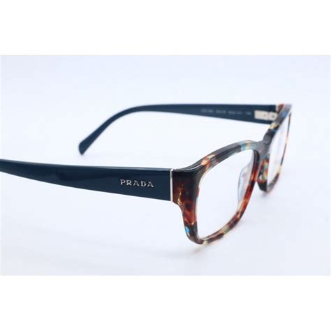 New Prada PR VPR 18O NAG 101 Rectangle Tortoise Eyeglasses Clear Lenses