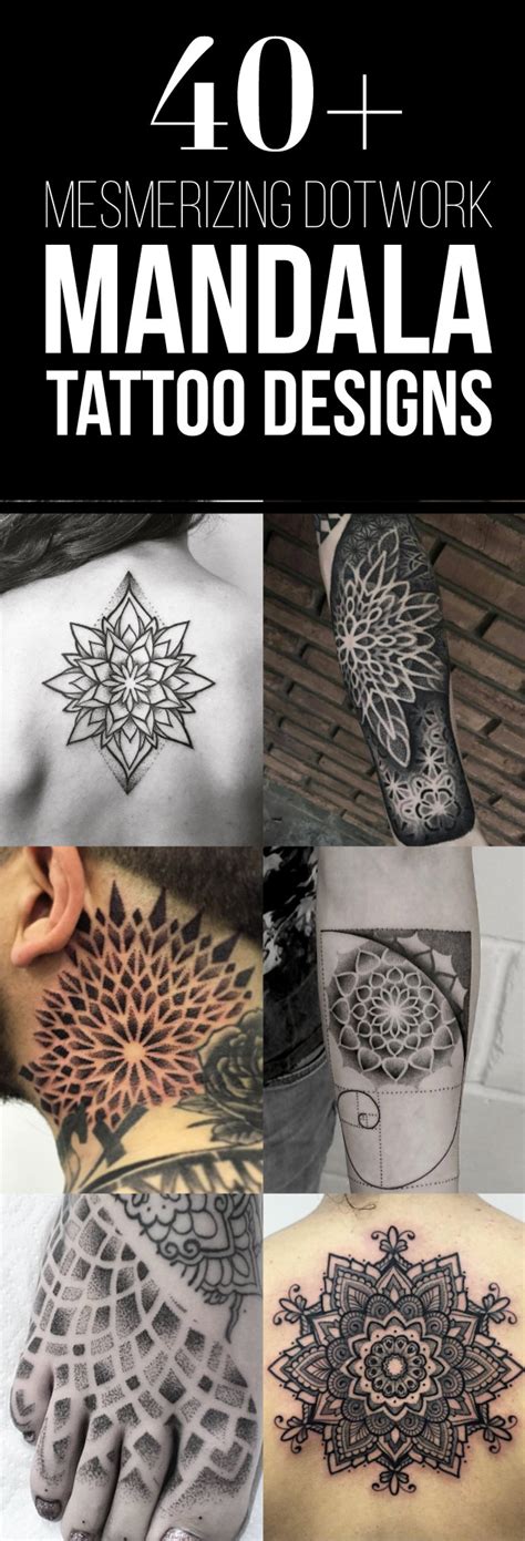 Mesmerizing Dotwork Mandala Tattoo Designs Tattooblend