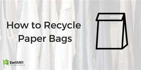 How To Recycle Paper Bags