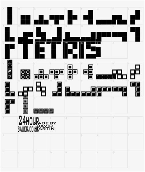 Tetris Blocks Font Tetris Text Generator Transparent PNG 1000x1150