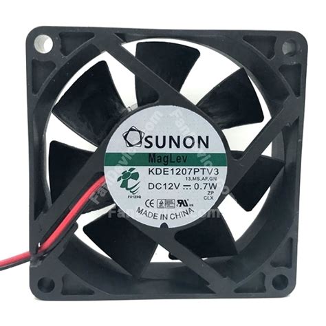 Sunon KDE1207PTV3 DC 12V 0 7W 2 Wires 3 Wires 4 Wires Axial Cooling