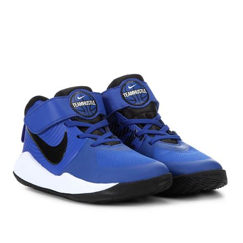 Tênis Infantil Nike Team Hustle Cano Médio Masculino Azul Royal E