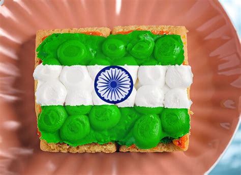 Premium Ai Image Color Layered Sponge Cake Independence Day Special