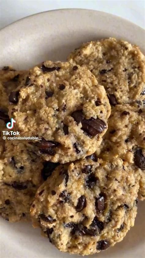 Galletas De Banana Con Chispas De Chocolate En 2024 Recetas De Comida