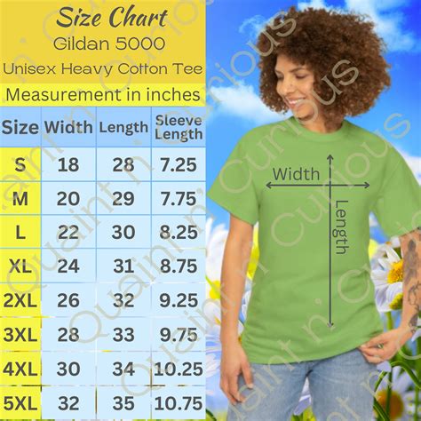 Gildan 5000 Size Chart And Washing Instructions Gildan 5000 Unisex